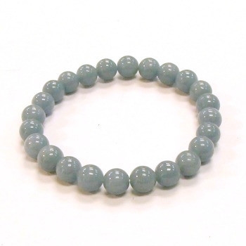 CRB509-8mm  ANGELITE STONE BRACRLET