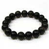 CRB109A-12mm STONE BRACELET IN OBSIDIAN