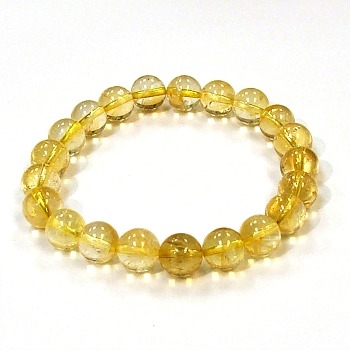 CRB115-8mm STONE BRACELET IN CITRINE