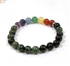 CRB-122-7 8mm CHAKRA STONE BRACELET IN NEW KAMBABA