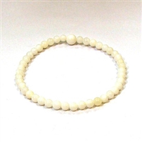 CRB125-4mm STONE BRACELET IN TRIDACNA