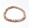 CRB134-6mm STONE BRACELET IN KUNZITE