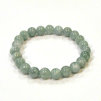 CRB139-8mm STONE BRACELET IN AQUAMARINE