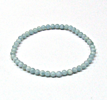 CRB139-4mm STONE BRACELET IN AQUAMARINE