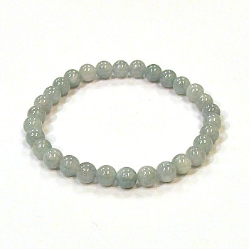 CRB139-6mm STONE BRACELET IN AQUAMARINE