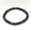 CRB140-6mm STONE BRACELETE IN PEACOCK LAPIS