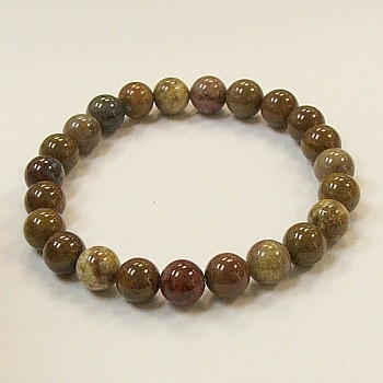 CRB142-8mm STONE BRACELET IN PETER STONE