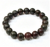 CRB151-10mm STONE BRACELET IN DRAGON BLOOD