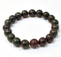 CRB151-10mm STONE BRACELET IN DRAGON BLOOD