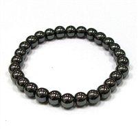 CRB152-8mm STONE BRACELET IN HEMATITE