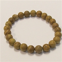 CRB162-8mm STONE BRACELET IN WOODEN JASPER