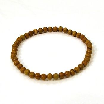 CRB162-4mm STONE BRACELET IN WOODEN JASPER