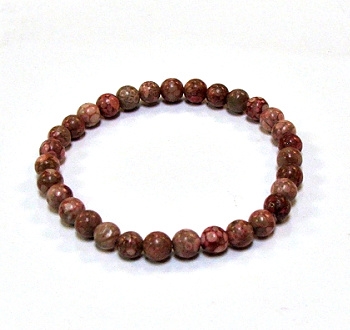 CRB176-6mm STONE BRACELET IN RED MAIFAN