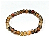 CRB191-6mm STONE BRACELET IN RED DRAGON