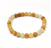 CRB202-6mm STONE BRACELET IN YELLOW JADE