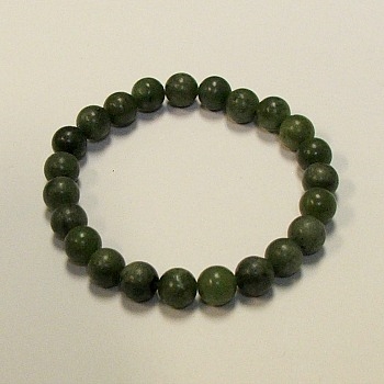 CRB208-8mm STONE BRACELET IN SOUTH CHINA JADE