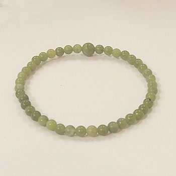 CRB208-4mm STONE BRACELET IN SOUTH CHINA JADE