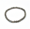 CRB230-B 4mm STONE BRACELET IN MADAGASCAR LABRADORITE