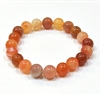 CRB233-10mm STONE BRACELET IN MADGASAR CARNELIAN