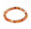 CRB233-6mm STONE BRACELET IN MADAGASCAR CARNELIAN