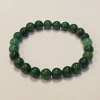 CRB236-8mm STONE BRACELET IN AFRICAN JADE