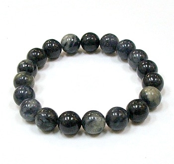 CRB239-10mm STONE BRACELET IN AFRICAN BLUE STONE