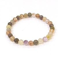 CRB507-6mm STONE BRACELET IN AUROLITE