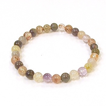 CRB507-6mm STONE BRACELET IN AUROLITE