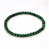 CRB508-4mm STONE BRACELET IN MALACHITE 3A