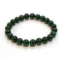 CRB508-8mm STONE BRACELET IN MALACHITE 3A