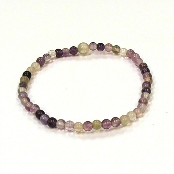 CRB510-04mm BRACELET IN PURPLE FLUORITE