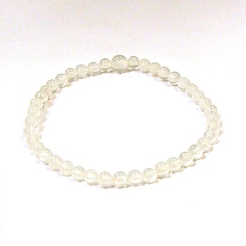 CRB514-4mm STONE BRACELET IN SELENITE