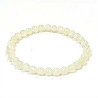 CRB514-6mm STONE BRACELET IN SELENITE