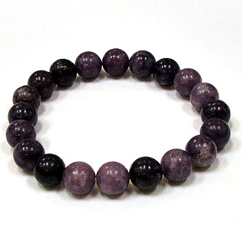 CRB523-10mm STONE BRACELET IN LEPIDOLITE