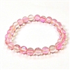 CRB524-10 8mm PINK MERMAID GLSSS STRETCH BRACELET