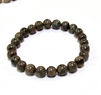 CRB529-8mm STONE BRACELET IN GREY LABRADORITE