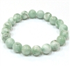 CRB540-10mm STONE BRACELET IN GREEN ANGELITE