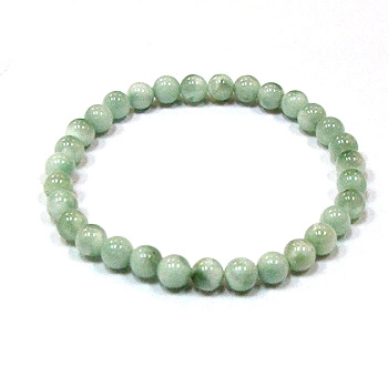 CRB540-6mm STONE BRACELET IN GREEN ANGELITE