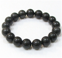 CRB551-12mm STONE BRACELEET IN SHUNGITE