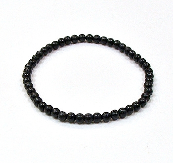 CRB551-4mm STONE BRACELET IN SHUNGITE