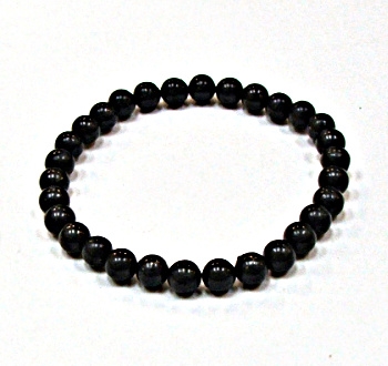 CRB551-6mm STONE BRACELET IN SHUNGITE