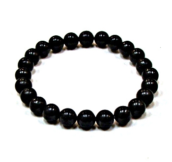 CRB551-8mm STONE BRACELET IN SHUNGITE