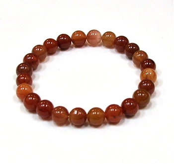 CRB556-8mm STONE BRACELET IN RED RABBIT QUARTZ