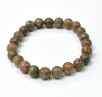 CRB564-8mm STONE BRACELET IN PINK UNAKITE