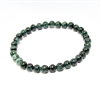 CRB566-6 6mm STONE BRACELET IN SOUTH AMERICAN EMERALD