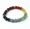 CRB-568-7 8mm CHAKRA STONE BRACELET