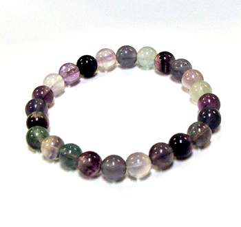 CRB572-8mm STONE BRACELE IN FLUORITE