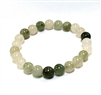 CRB574-8mm STONE BRACELE IN QUARTZ JADE