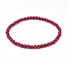 CRB578-4mm STONE BRACELET IN RUBY