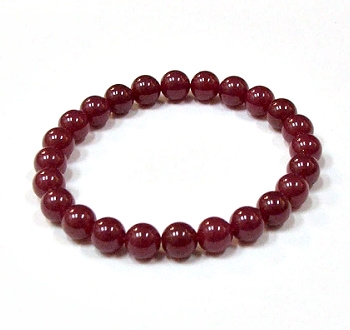 CRB578-8mm STONE BRACELET IN RUBY